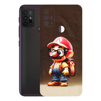 Motorola Phone Skins (All Models) - Little Mario - 3D Embossed Finish (L-119) Motorola Moto G30