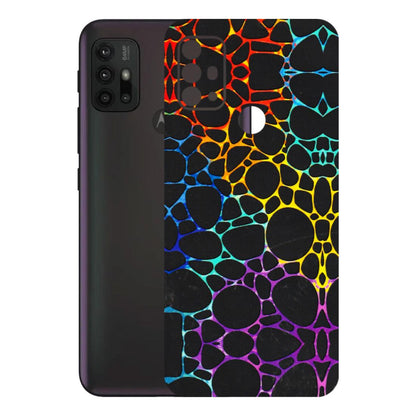 Motorola Phone Skins (All Models) - Abstract Art MultiColour - 3D Embossed Finish (L-133) Motorola Moto G30