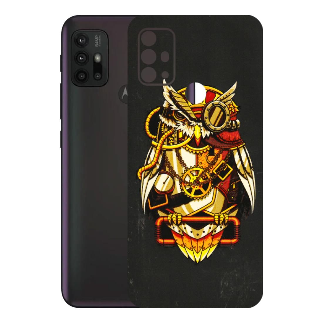 Motorola Phone Skins (All Models) - Classy Smart Owl - 3D Embossed Finish (L-144) Motorola Moto G30
