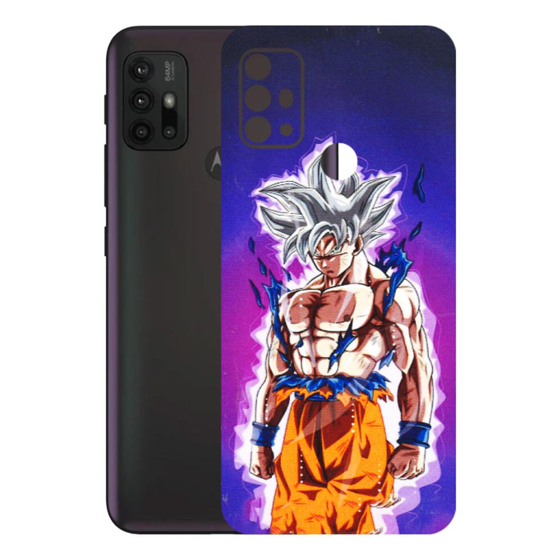 Motorola Phone Skins (All Models) - Goku Purple Anime - 3D Embossed Finish (L-147) Motorola Moto G30
