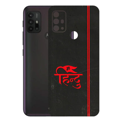 Motorola Phone Skins (All Models) - Hindu Black - 3D Embossed Finish (L-153) Motorola Moto G30