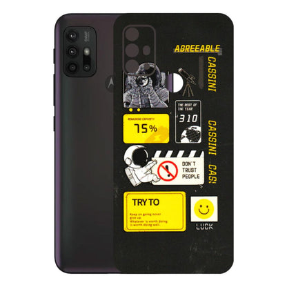 Motorola Phone Skins (All Models) - Black Cassini - 3D Embossed Finish (L-161) Motorola Moto G30