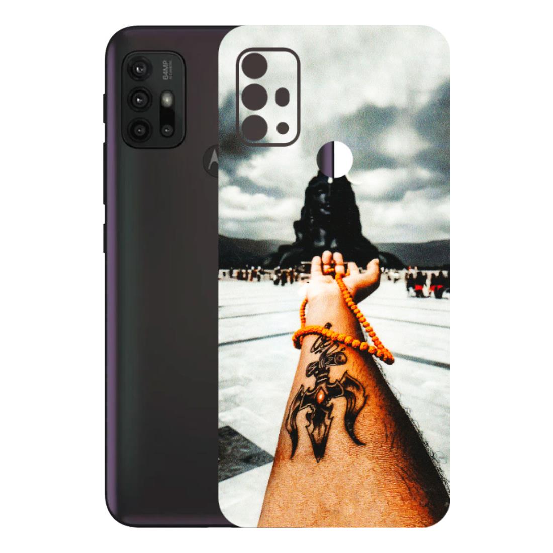 Motorola Phone Skins (All Models) - Jai Adiyogi Mahakaal - 3D Embossed Finish (L-164) Motorola Moto G30