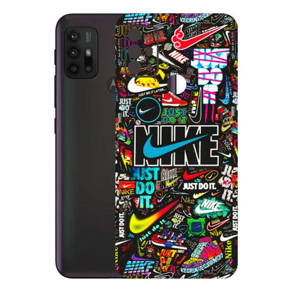 Motorola Phone Skins (All Models) - Just Do It Doodles - 3D Embossed Finish (L-166) Motorola Moto G30