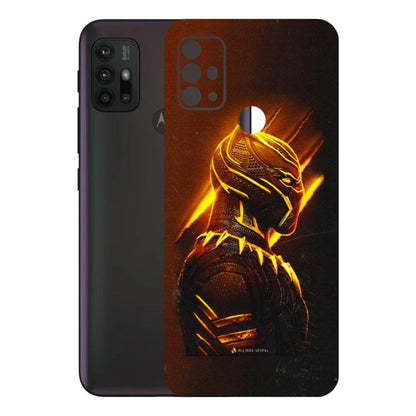 Motorola Phone Skins (All Models) - Gold Black Panther - 3D Embossed Finish (L-181) Motorola Moto G30