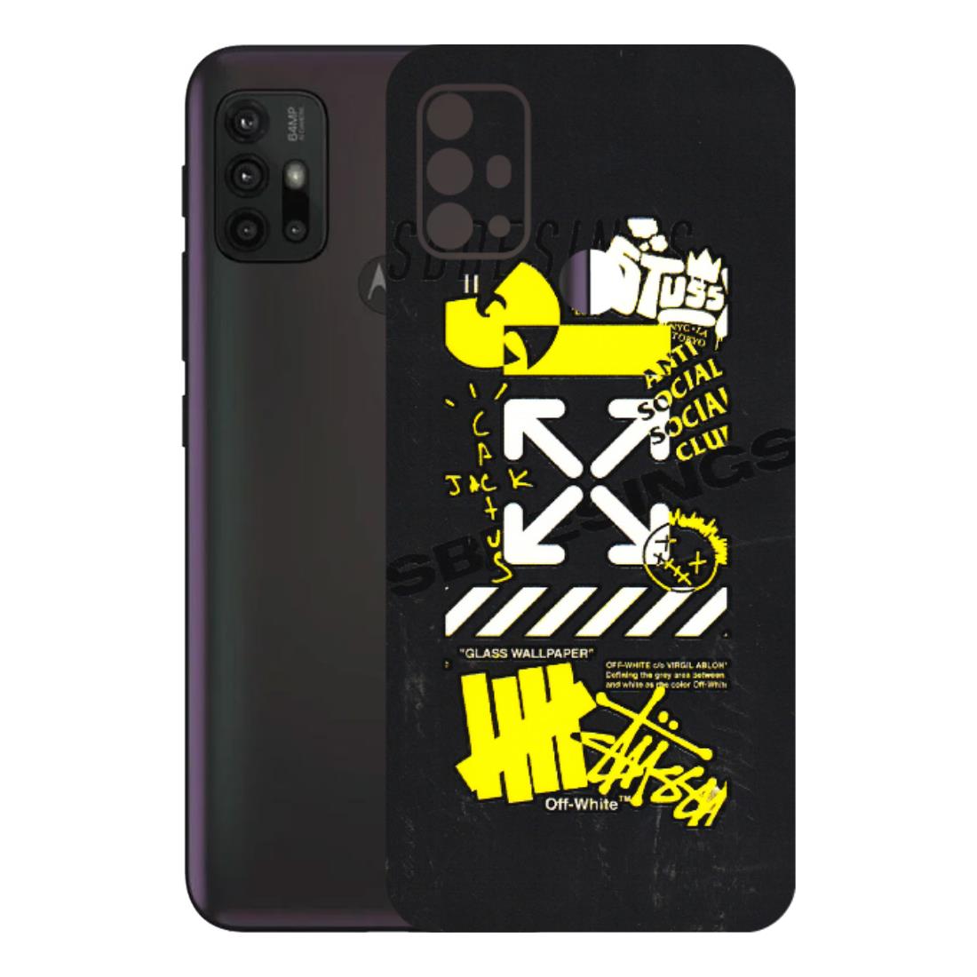 Motorola Phone Skins (All Models) - Anti Social Graffiti - 3D Embossed Finish (L-198) Motorola Moto G30