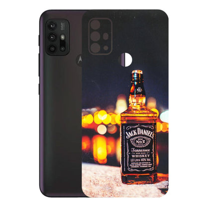 Motorola Phone Skins (All Models) - JD Whiskey Bottle - 3D Embossed Finish (L-20) Motorola Moto G30