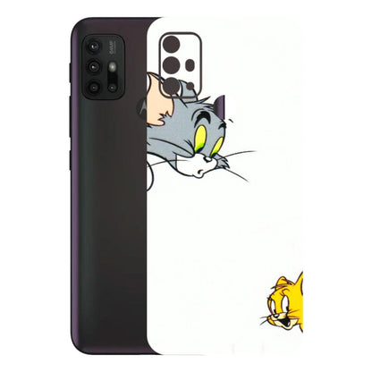 Motorola Phone Skins (All Models) - Cute Tom And Jerry - 3D Embossed Finish (L-220) Motorola Moto G30