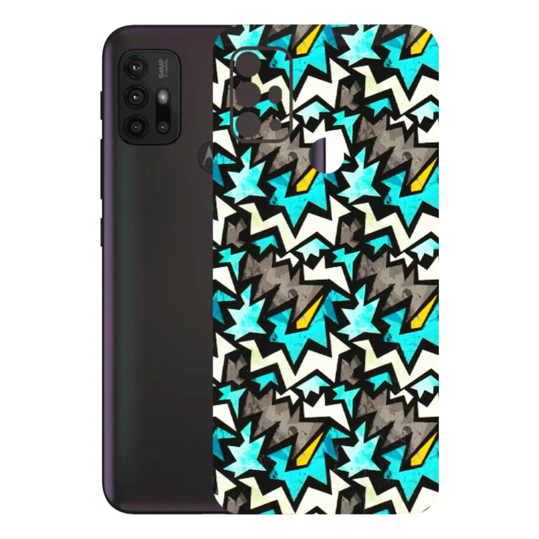 Motorola Phone Skins (All Models) - Funky Zig Zag - 3D Embossed Finish (L-223) Motorola Moto G30