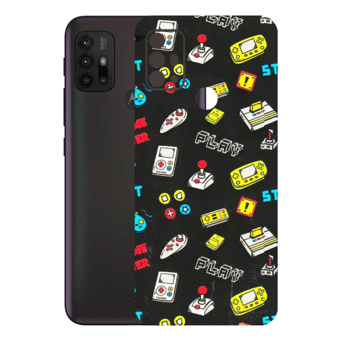 Motorola Phone Skins (All Models) - Gaming Doodles - 3D Embossed Finish (L-224) Motorola Moto G30