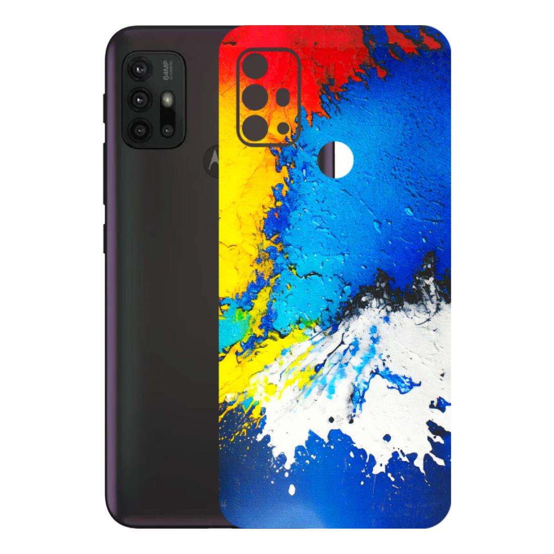 Motorola Phone Skins (All Models) - Acrylic Paint Spill - 3D Embossed Finish (L-229) Motorola Moto G30