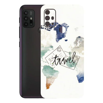 Motorola Phone Skins (All Models) - Travel The World - 3D Embossed Finish (L-232) Motorola Moto G30