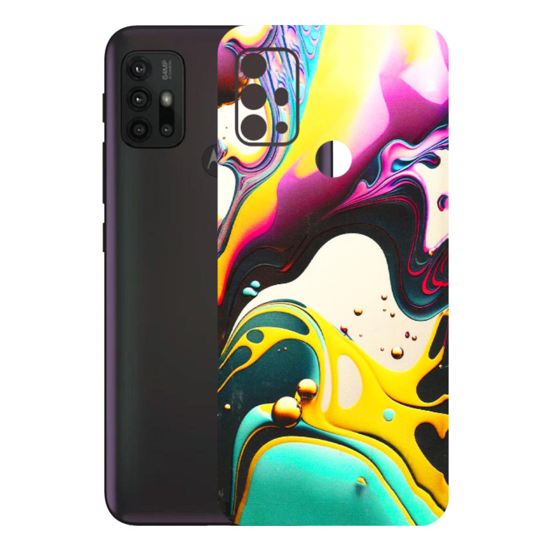 Motorola Phone Skins (All Models) - Multicolor Abstract pattern - 3D Embossed Finish (L-254) Motorola Moto G30