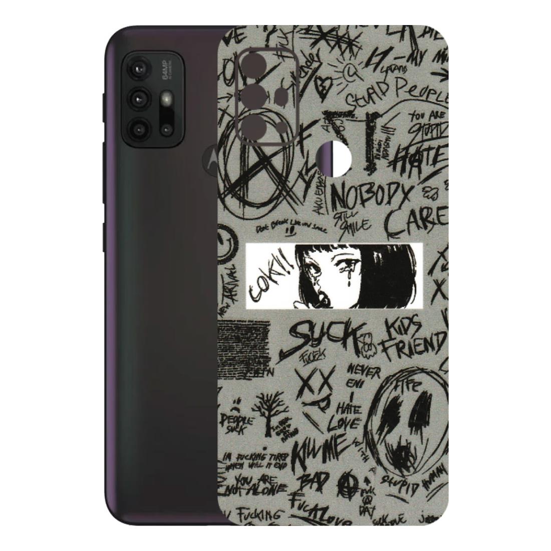 Motorola Phone Skins (All Models) - Never Have Love Anime - 3D Embossed Finish (L-260) Motorola Moto G30