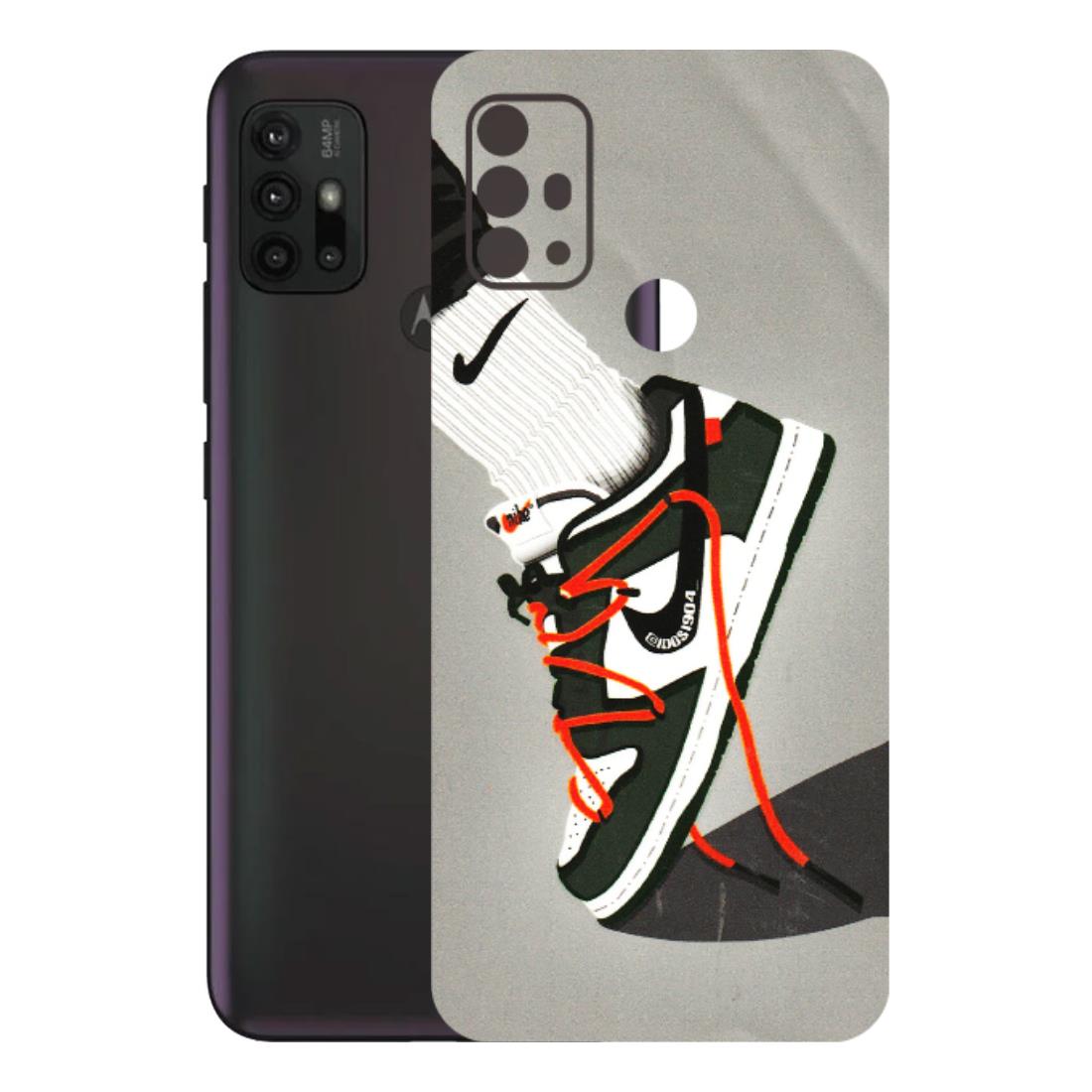 Motorola Phone Skins (All Models) - New Grey Sneaker - 3D Embossed Finish (L-261) Motorola Moto G30