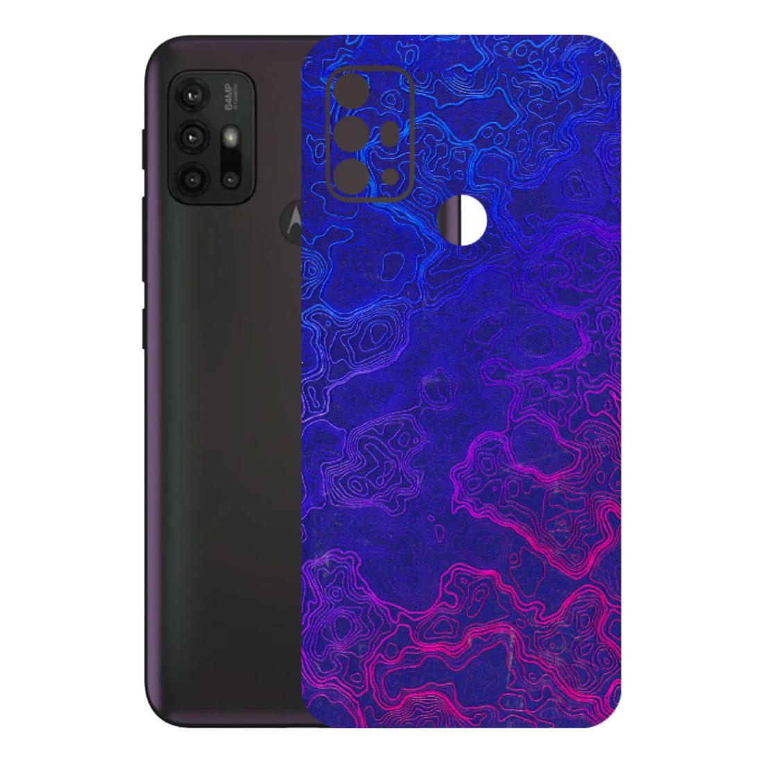 Motorola Phone Skins (All Models) - Purple Ripples Swirl - 3D Embossed Finish (L-314) Motorola Moto G30