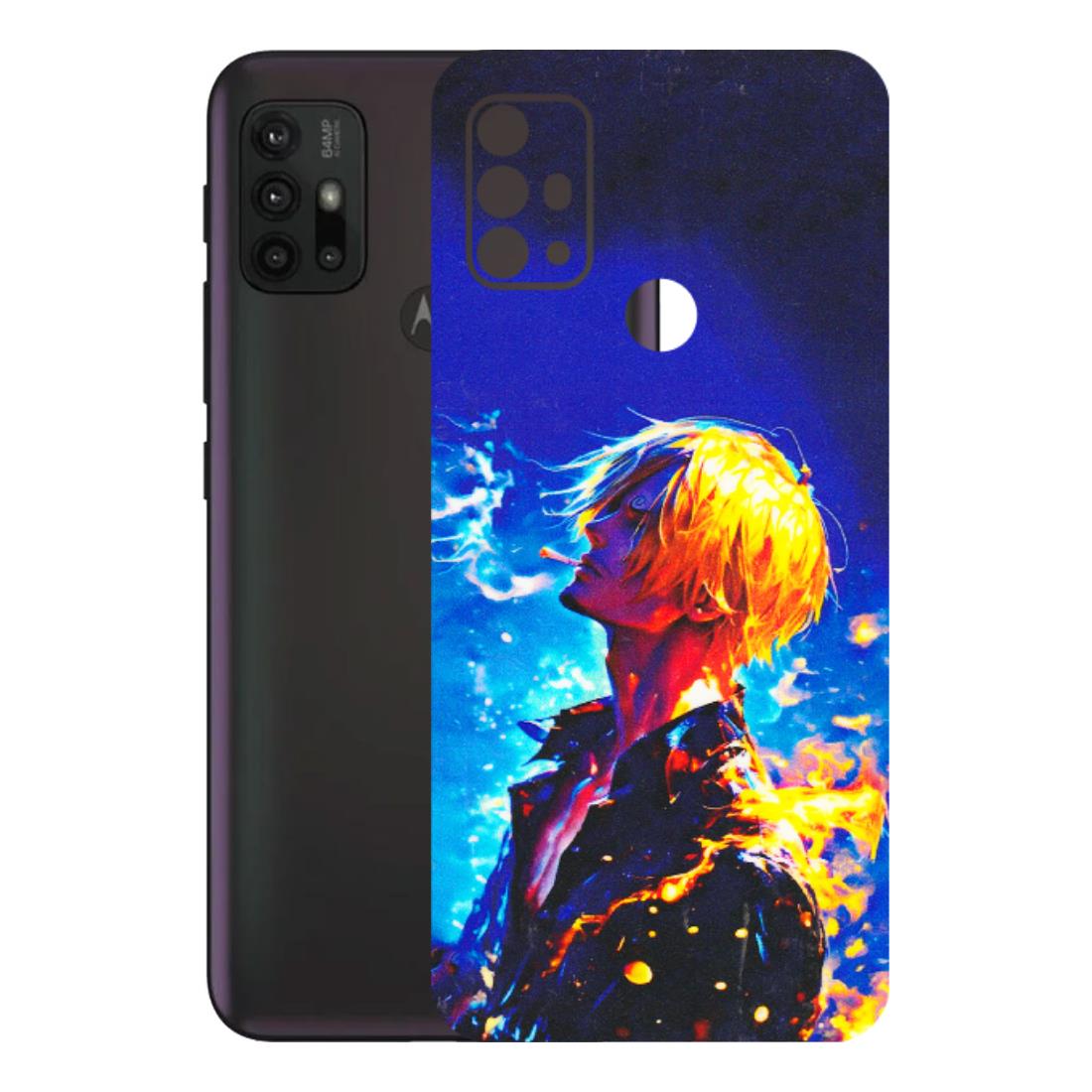 Motorola Phone Skins (All Models) - Sanji Vinsmoke One Piece - 3D Embossed Finish (L-319) Motorola Moto G30