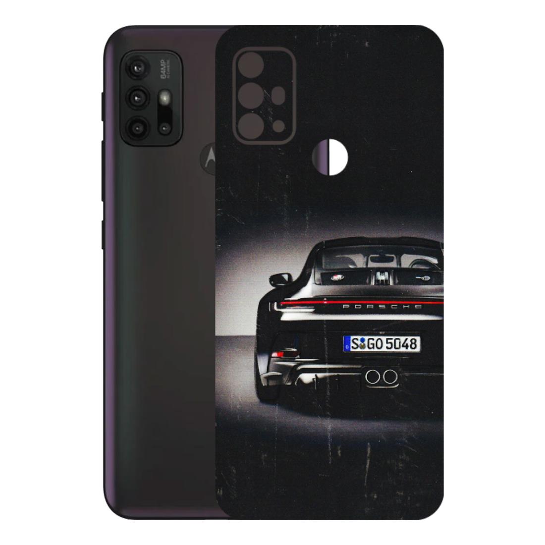 Motorola Phone Skins (All Models) - New Black Porsche GT3 - 3D Embossed Finish (L-327) Motorola Moto G30