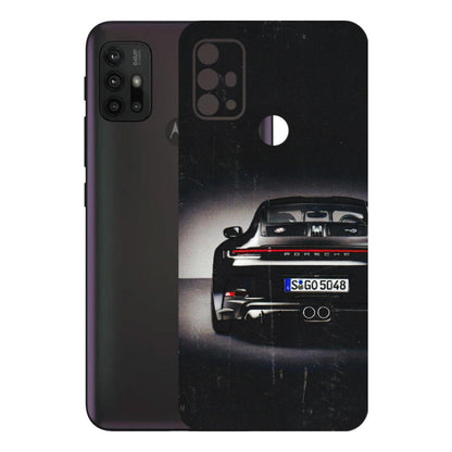 Motorola Phone Skins (All Models) - New Black Porsche GT3 - 3D Embossed Finish (L-327) Motorola Moto G30