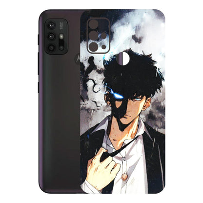Motorola Phone Skins (All Models) - Sung Jinwoo Manhwa Anime - 3D Embossed Finish (L-328) Motorola Moto G30