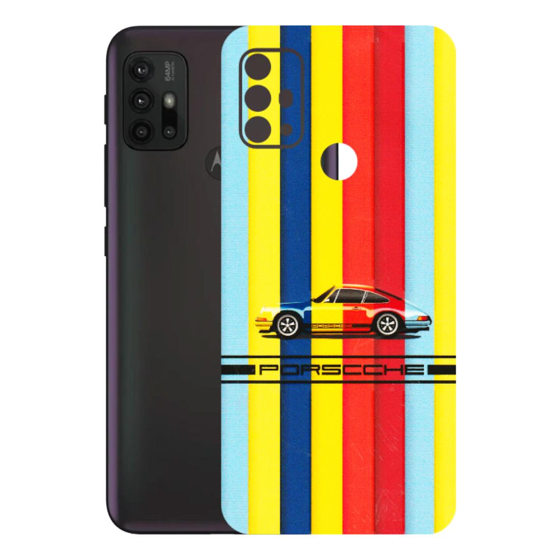 Motorola Phone Skins (All Models) - Multicolour Porche - 3D Embossed Finish (L-39) Motorola Moto G30