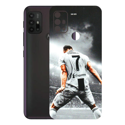 Motorola Phone Skins (All Models) - Ronaldo CR7 Crazy - 3D Embossed Finish (L-44) Motorola Moto G30