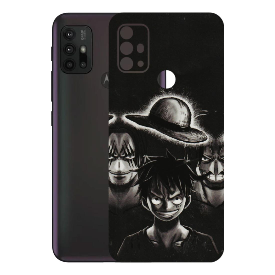 Motorola Phone Skins (All Models) - Black Luffy Hat - 3D Embossed Finish (L-57) Motorola Moto G30