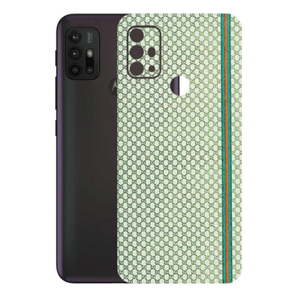 Motorola Phone Skins (All Models) - Gucci Fabric Pattern - 3D Embossed Finish (L-73) Motorola Moto G30