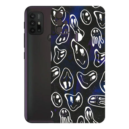 Motorola Phone Skins (All Models) - Distorted Smileys - 3D Embossed Finish (L-92) Motorola Moto G30