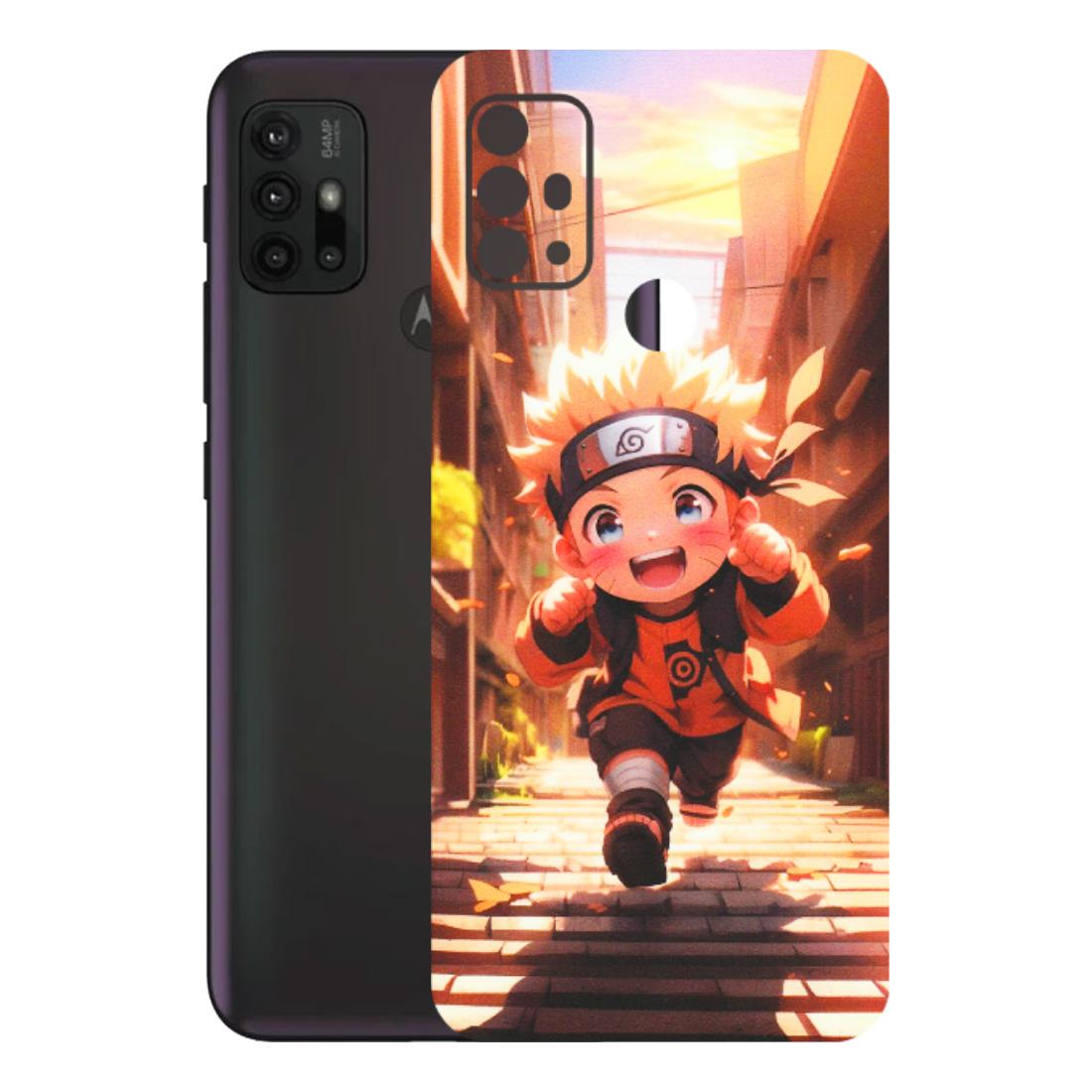 Motorola Phone Skins (All Models) - Naruto Cute Toon Running - Matte Finish (M-04) Motorola Moto G30
