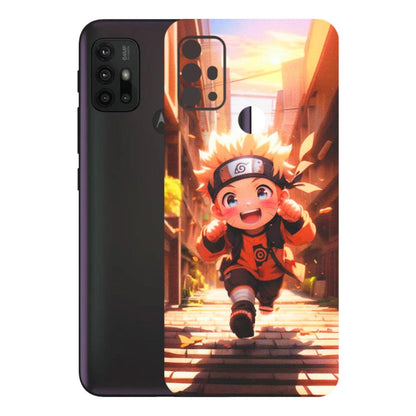 Motorola Phone Skins (All Models) - Naruto Cute Toon Running - Matte Finish (M-04) Motorola Moto G30