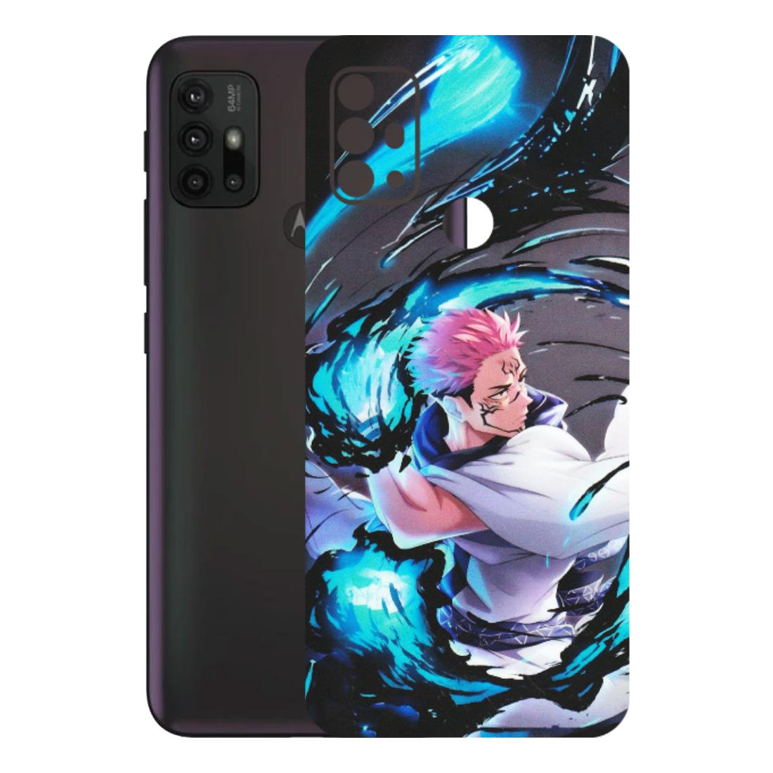 Motorola Phone Skins (All Models) - New Jujutsu Kaisen Grey Blue Anime - Matte Finish (M-127) Motorola Moto G30