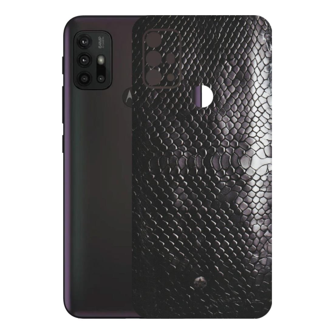 Motorola Phone Skins (All Models) - Black Snack Leather - Matte Finish (M-147) Motorola Moto G30