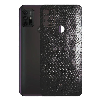 Motorola Phone Skins (All Models) - Black Snack Leather - Matte Finish (M-147) Motorola Moto G30
