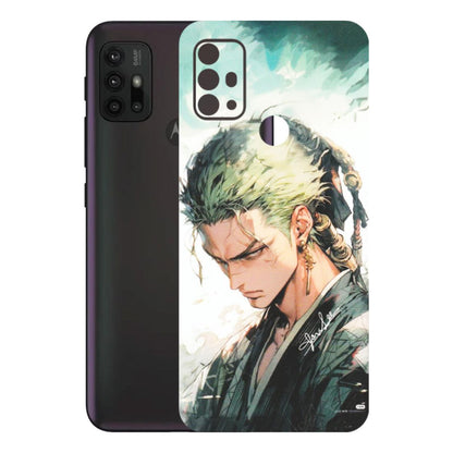 Motorola Phone Skins (All Models) - Pirate Hunter One Piece Anime - Matte Finish (M-157) Motorola Moto G30