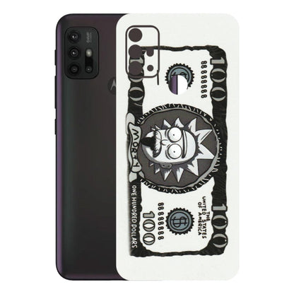 Motorola Phone Skins (All Models) - Rick And Morty Hundred Dollar Anime - Matte Finish (M-161) Motorola Moto G30