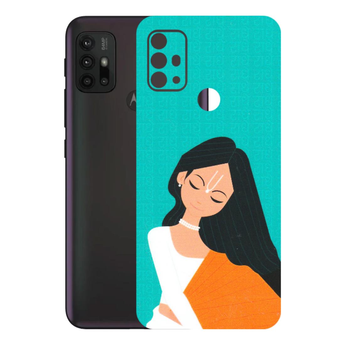 Motorola Phone Skins (All Models) - Radhe Radhe With Hindu Symbol - Matte Finish (M-164) Motorola Moto G30