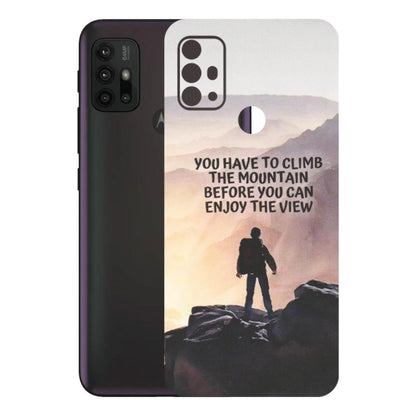Motorola Phone Skins (All Models) - Motivational Hiking Mountain - Matte Finish (M-28) Motorola Moto G30