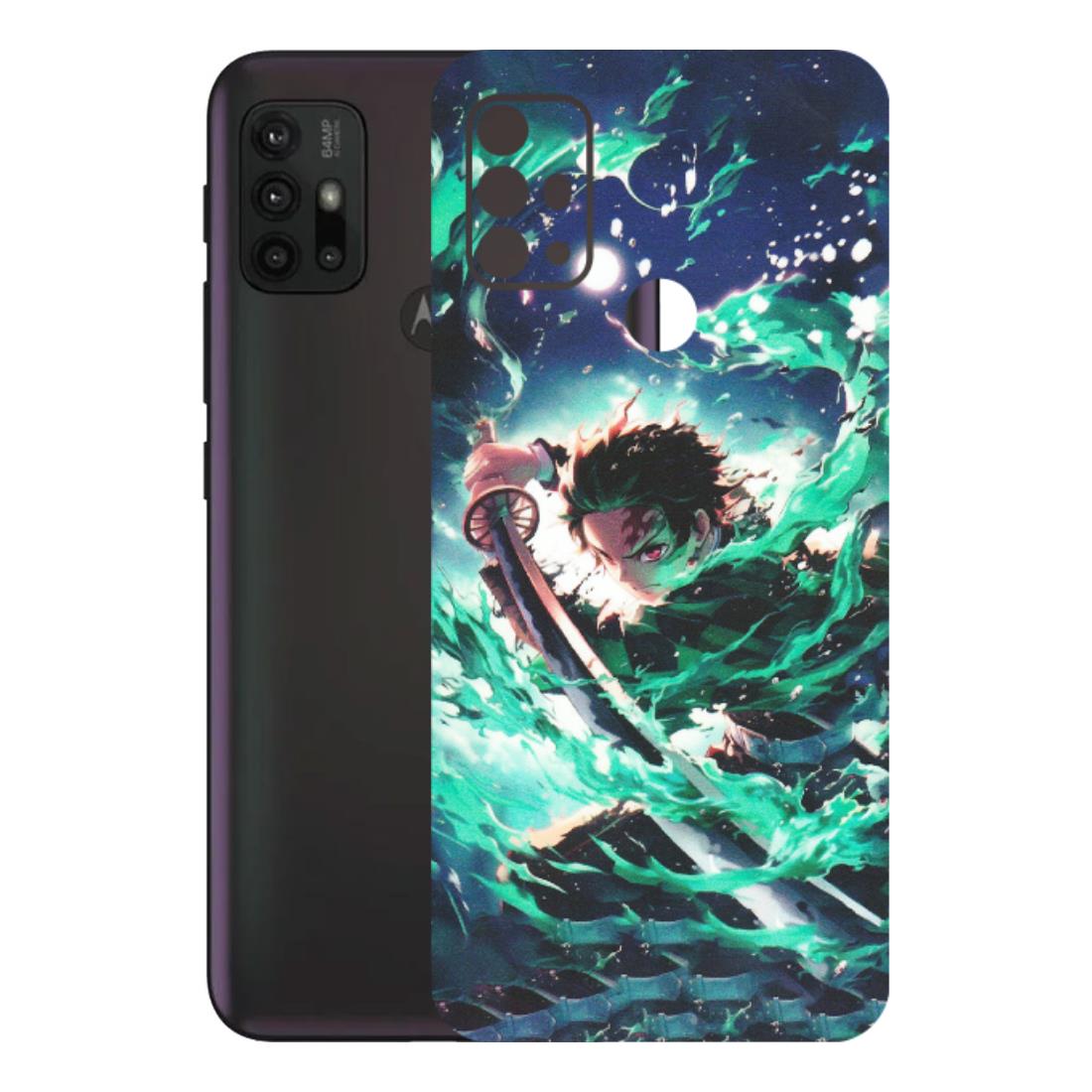 Motorola Phone Skins (All Models) - Sword Fighter Anime - Matte Finish (M-29) Motorola Moto G30