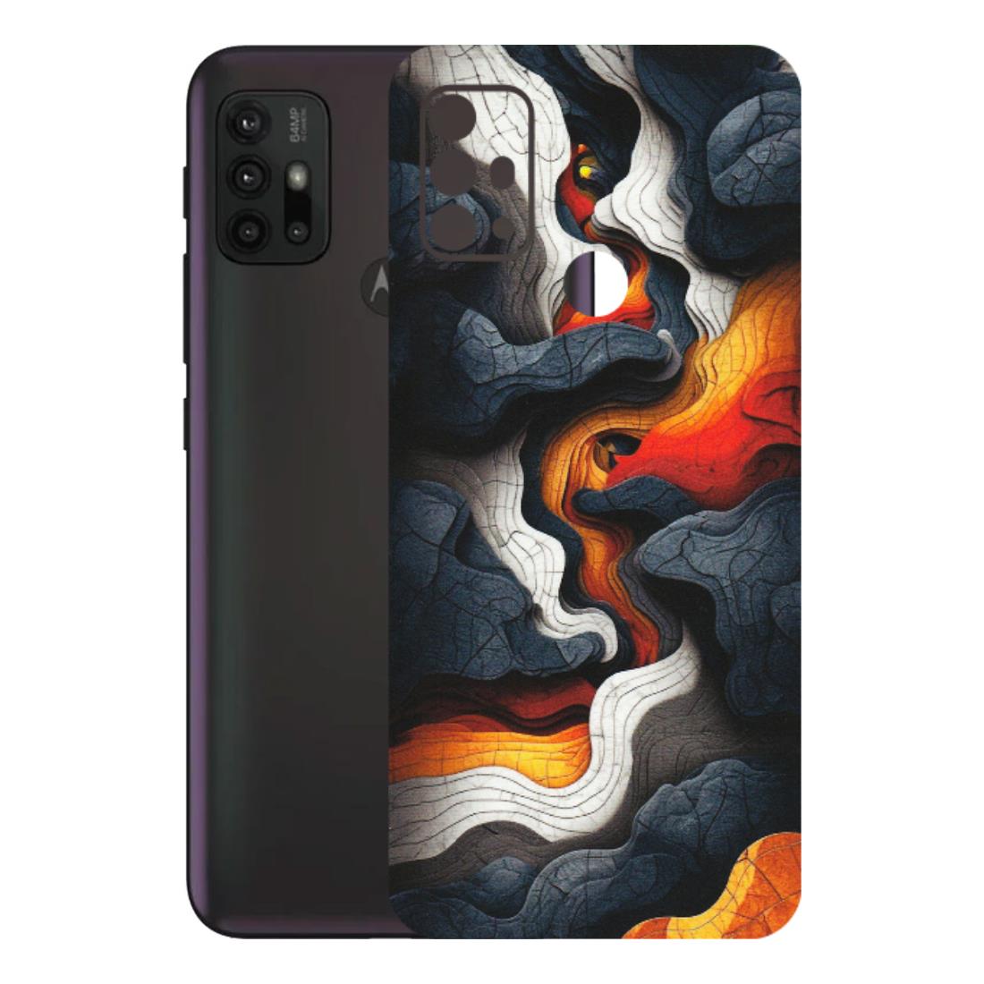 Motorola Phone Skins (All Models) - Abstract Volcanic Layers - Matte Finish (M-52) Motorola Moto G30