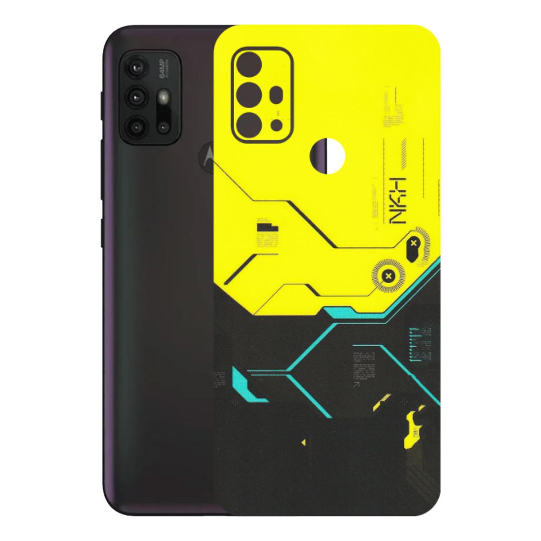 Motorola Phone Skins (All Models) - Black Yellow Technica - Matte Finish (M-53) Motorola Moto G30