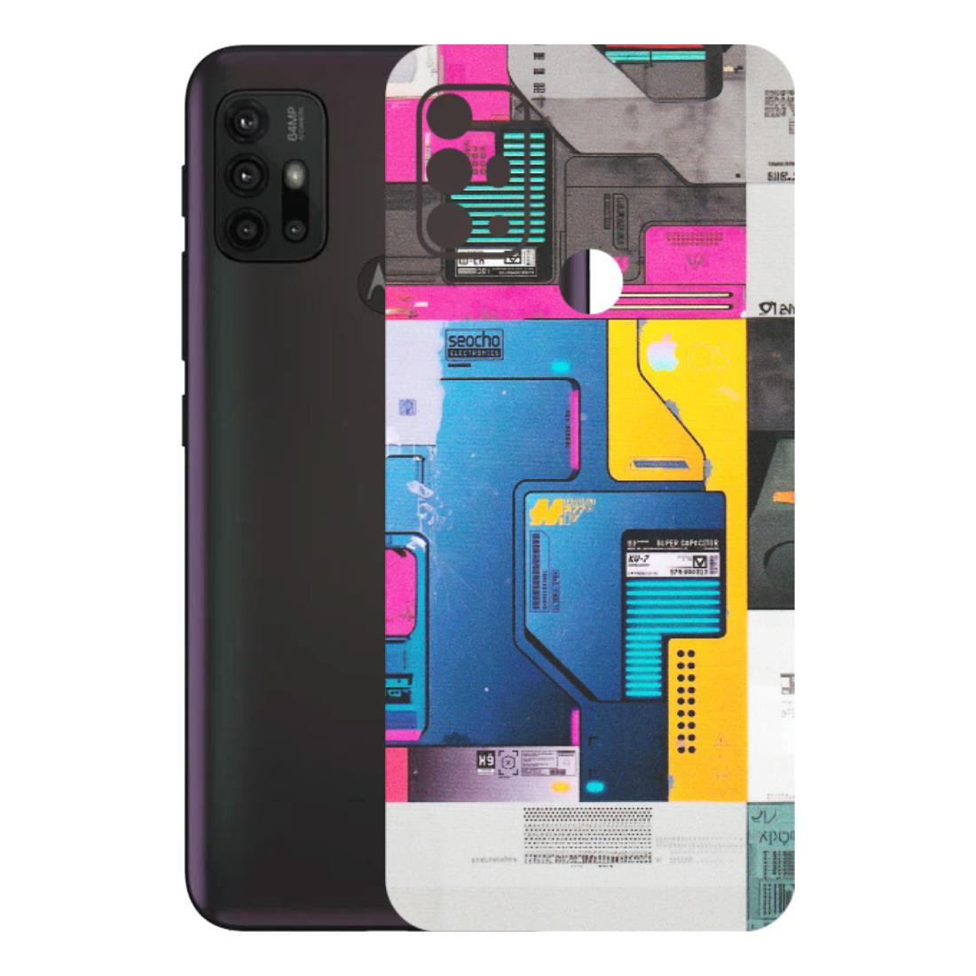 Motorola Phone Skins (All Models) - Colourfull Motherboard Internals - Matte Finish (M-55) Motorola Moto G30