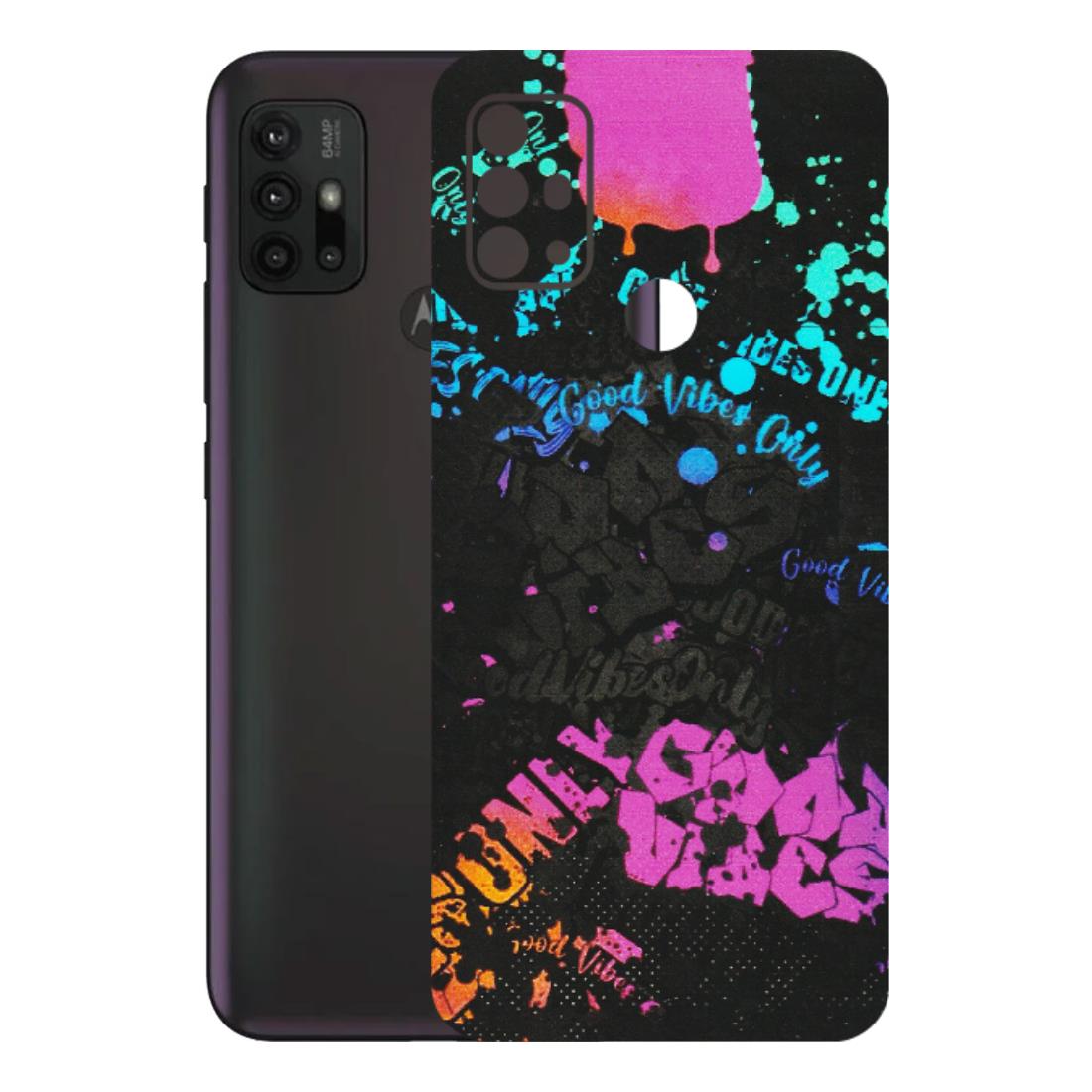 Motorola Phone Skins (All Models) - Majestic Black Vibes - Matte Finish (M-62) Motorola Moto G30