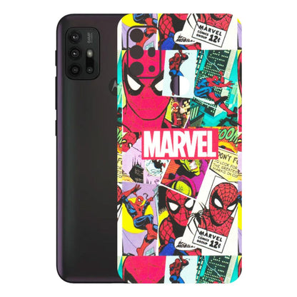 Motorola Phone Skins (All Models) - Marvel Comic Spiderman Grafitti - Matte Finish (M-72) Motorola Moto G30