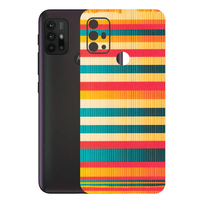 Motorola Phone Skins (All Models) - Colourful Stripes Soothing Effect - Matte Finish (M-86) Motorola Moto G30
