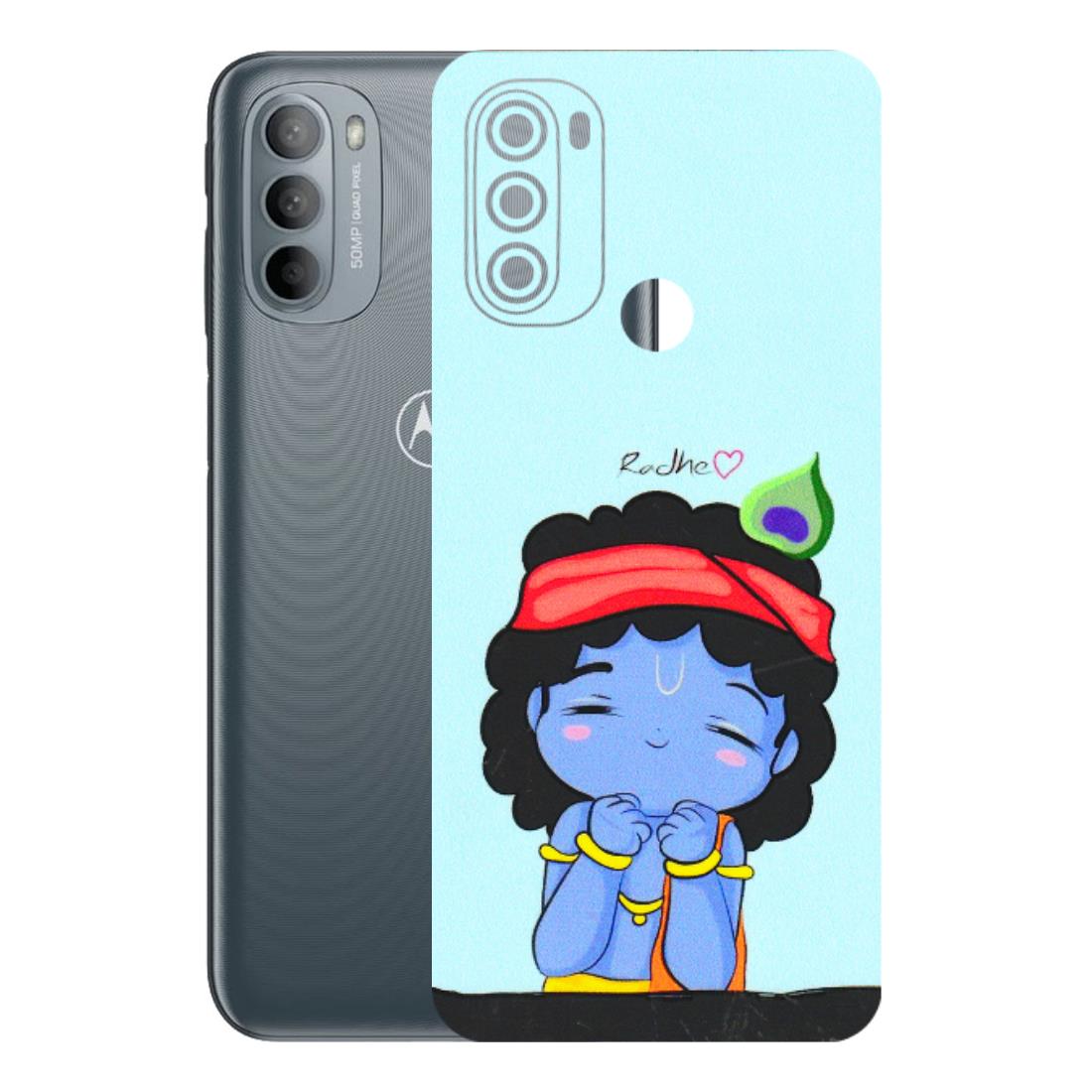 Motorola Phone Skins (All Models) - Radhe Radhe Cute Toon - 3D Embossed Finish (L-05) Motorola Moto G31