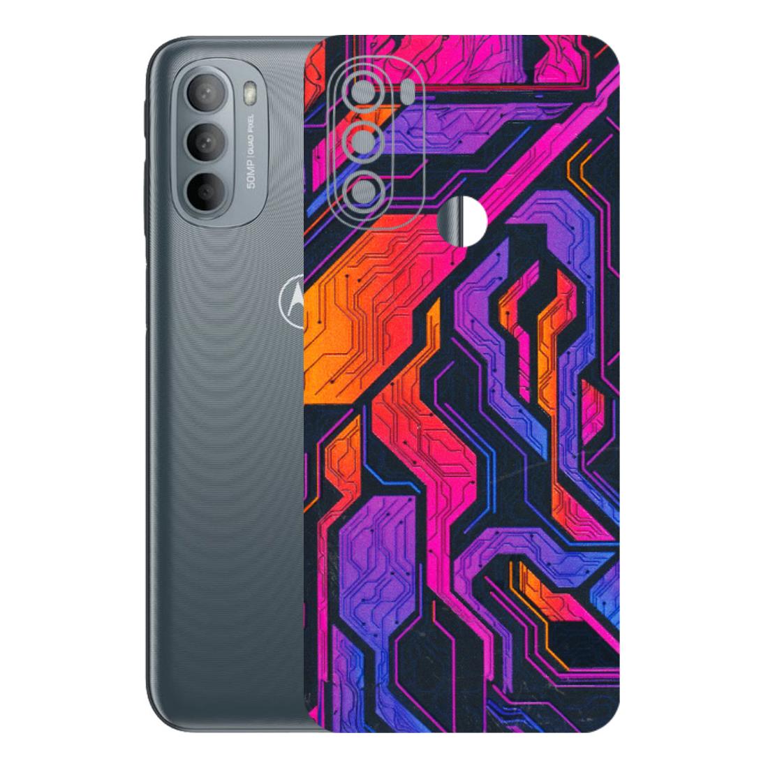 Motorola Phone Skins (All Models) - Tech Circuits Futuristic - 3D Embossed Finish (L-07) Motorola Moto G31