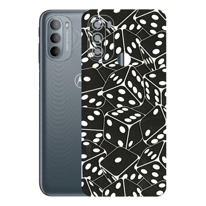 Motorola Phone Skins (All Models) - Big Black Dices - 3D Embossed Finish (L-106) Motorola Moto G31