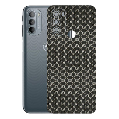 Motorola Phone Skins (All Models) - Black G Print - 3D Embossed Finish (L-109) Motorola Moto G31