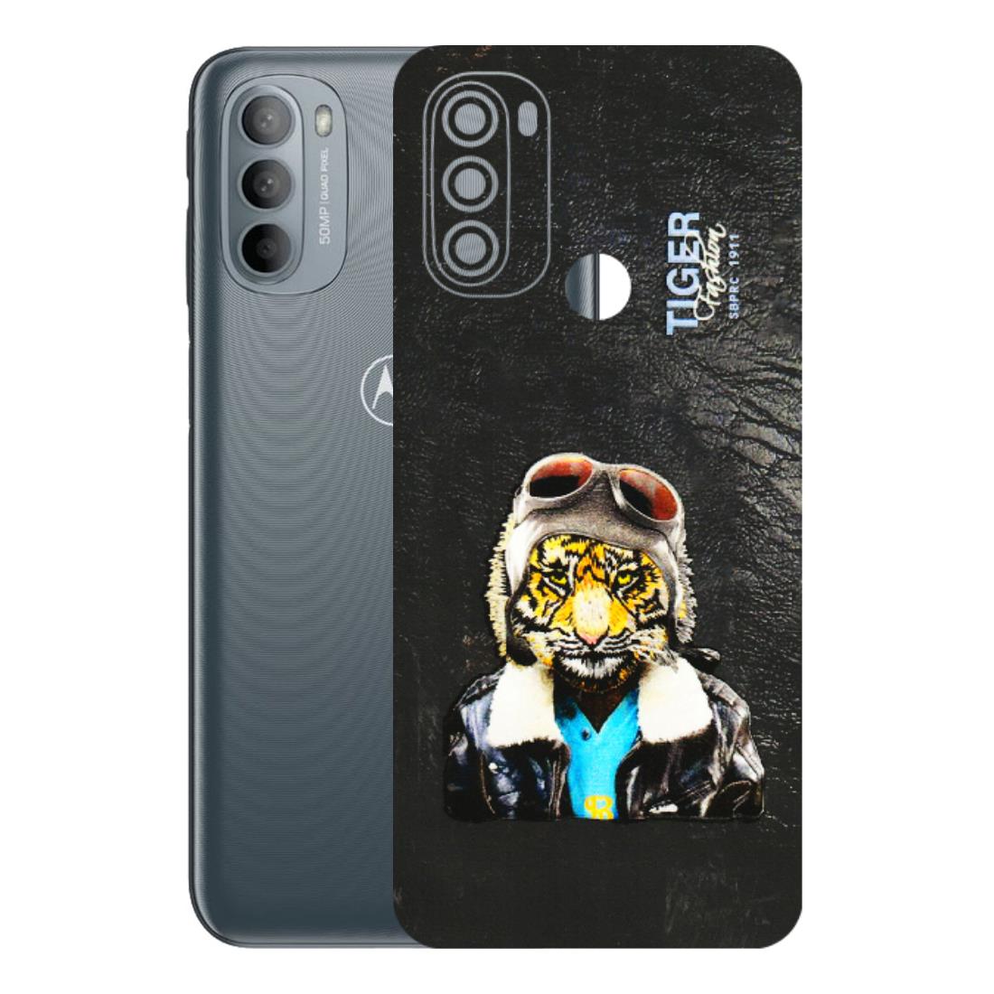 Motorola Phone Skins (All Models) - Rider Tiger - 3D Embossed Finish (L-113) Motorola Moto G31